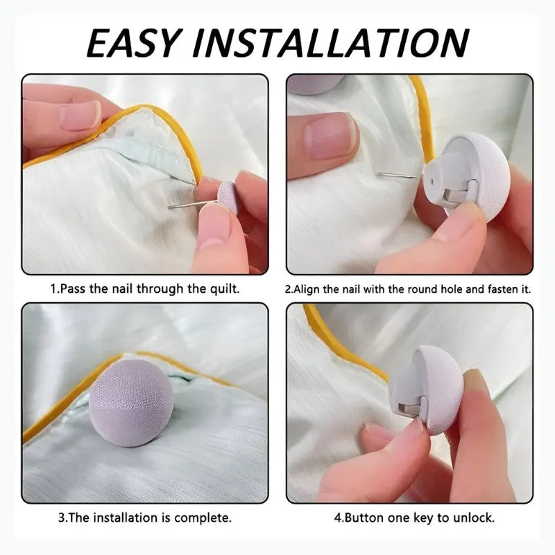 GripSleepPro Clips — Für Bettdecken, die nie mehr verrutschen und deinen Schlaf ungestört machen