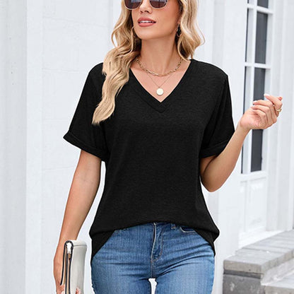 LuxVibe V-Neck Shirt — Fühl dich den ganzen Tag unwiderstehlich frisch und mühelos stylisch