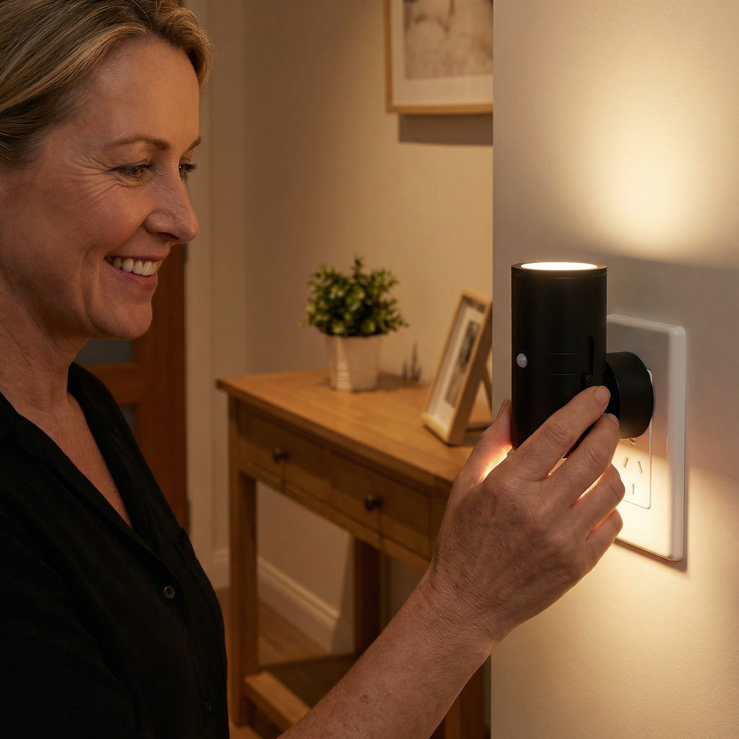 LED Stecker-Nachtlicht — Automatisches Wohlfühllicht, das Dein Zuhause in pure Sicherheit hüllt