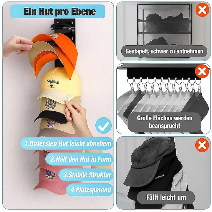 WandCapMaster — Nie mehr zerknickte Caps, immer stylisch & griffbereit!