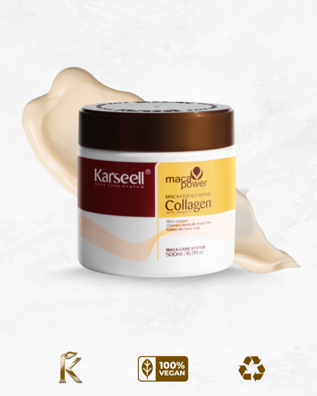GlowRush Collagen Maske — Verwandle strohiges Haar in unwiderstehliche, seidige Schönheit in Sekunden