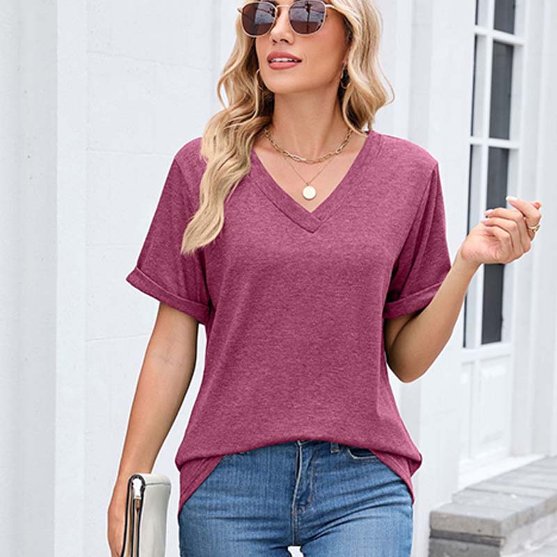 LuxVibe V-Neck Shirt — Fühl dich den ganzen Tag unwiderstehlich frisch und mühelos stylisch