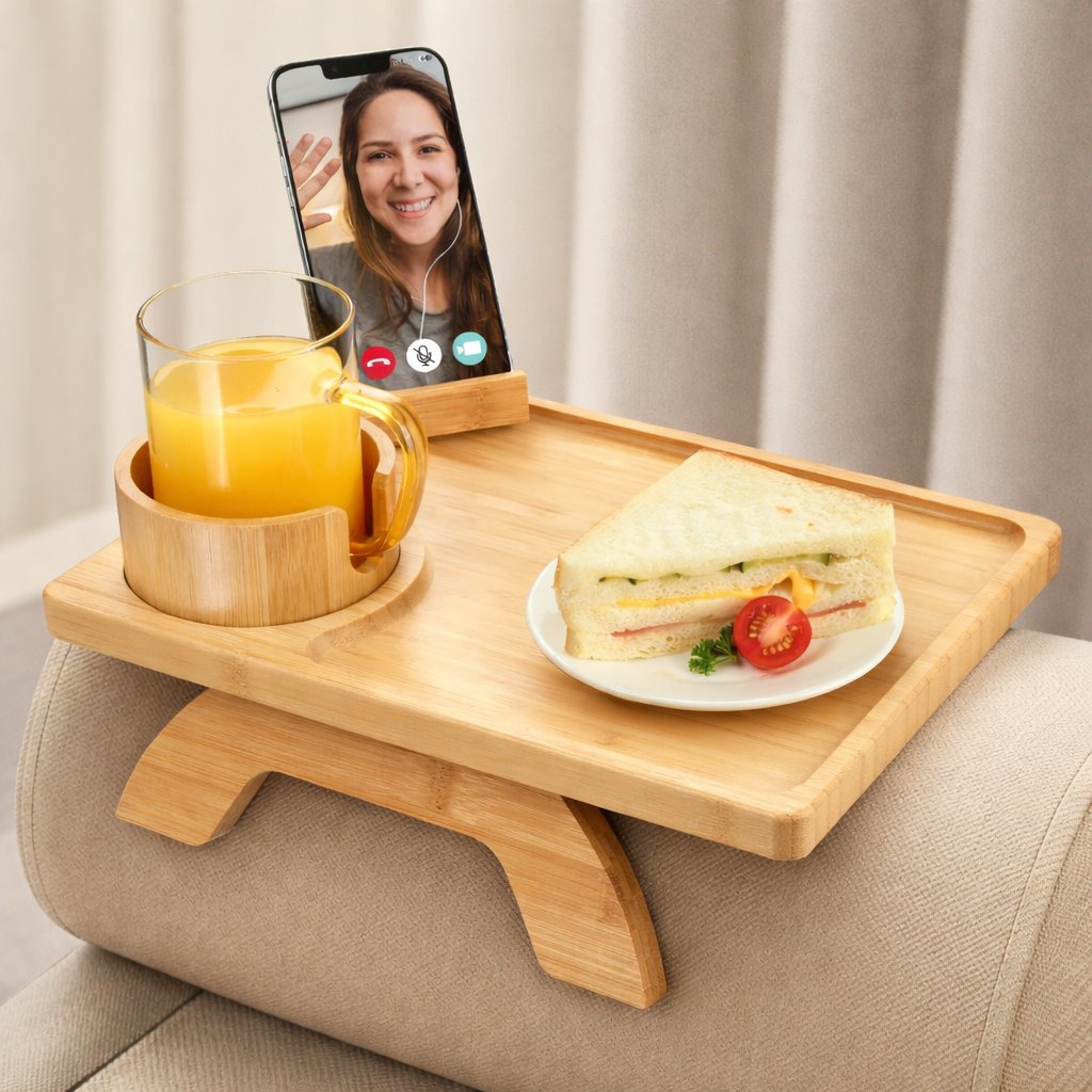 FlexiTray — Deine persönliche Wohlfühloase für entspannten Sofa-Genuss ohne Chaos