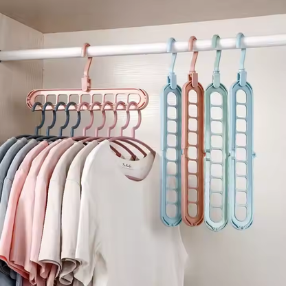 9 in 1-Wunderhaken Turbo™ — Endlich Ordnung, Platz und stressfreie Morgen im Kleiderschrank! (5 Stück)