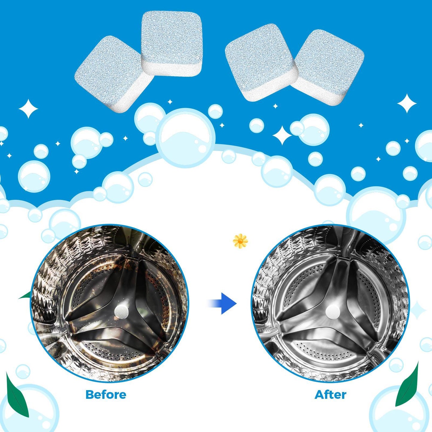 CleanForce PowerTabs — Bring deine Waschmaschine zurück in Bestform und rieche die Frische jedes Mal!