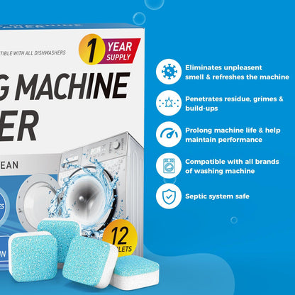CleanForce PowerTabs — Bring deine Waschmaschine zurück in Bestform und rieche die Frische jedes Mal!