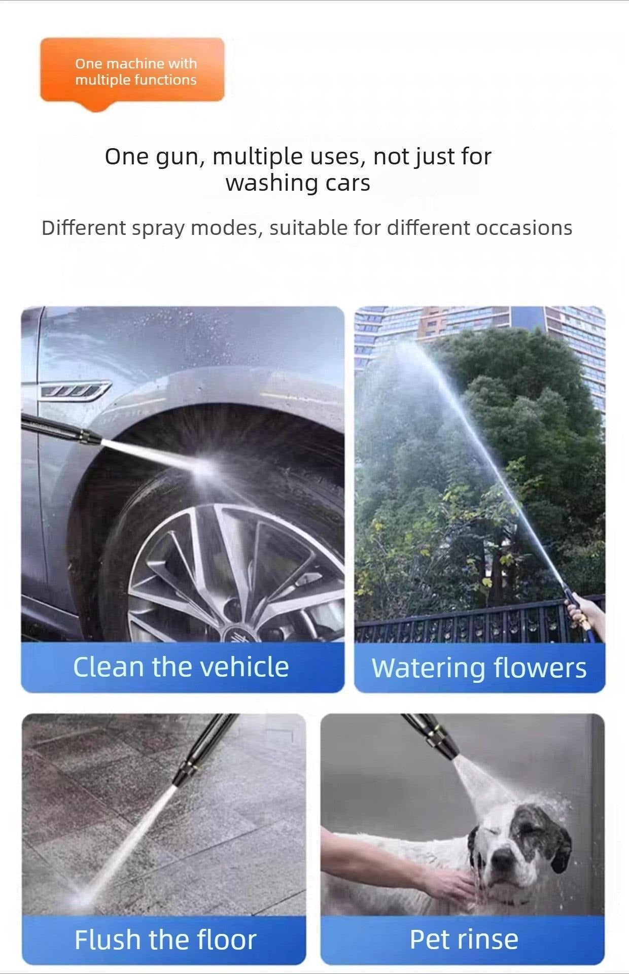 Garten-Schlauch Power-Düse — Mach Schluss mit Schmutz und strahle in Sekundenschnelle wie ein Profi!