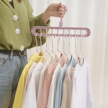 9 in 1-Wunderhaken Turbo™ — Endlich Ordnung, Platz und stressfreie Morgen im Kleiderschrank! (5 Stück)