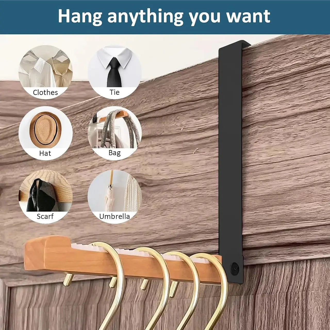 Set of 2 Foldable Hook Shelves — Maximize Your Space Instantly with Effortless, Stylish Organization