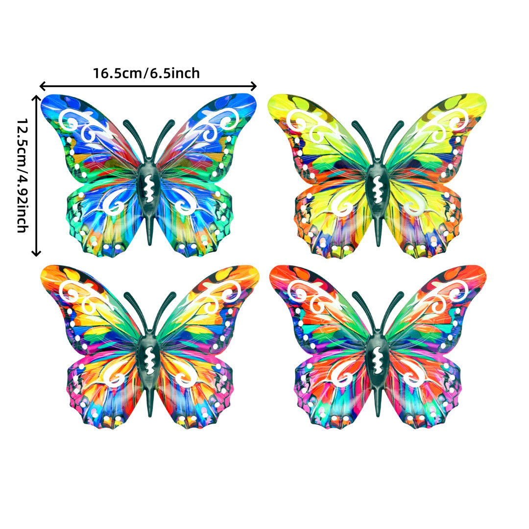 VividWing Metall-Schmetterling Set — Bringe lebendige Farben & Energie in dein Zuhause, die nie verblassen!