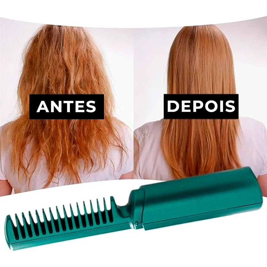 Glatzza™ Mini-Glättbürste — Seidig-glattes Traumhaar in 60 Sekunden, das alle Blicke fesselt!