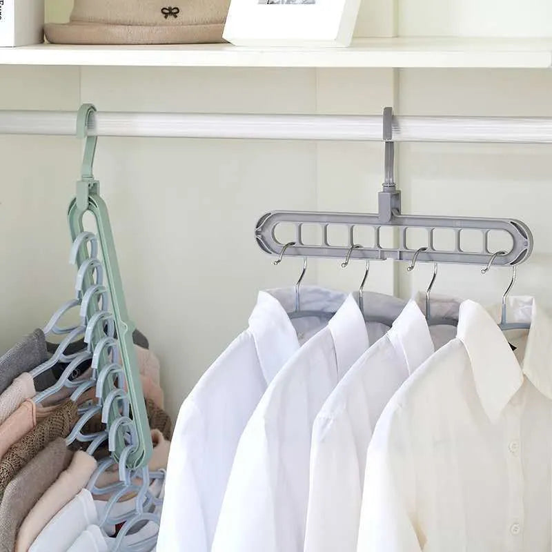 9 in 1-Wunderhaken Turbo™ — Endlich Ordnung, Platz und stressfreie Morgen im Kleiderschrank! (5 Stück)