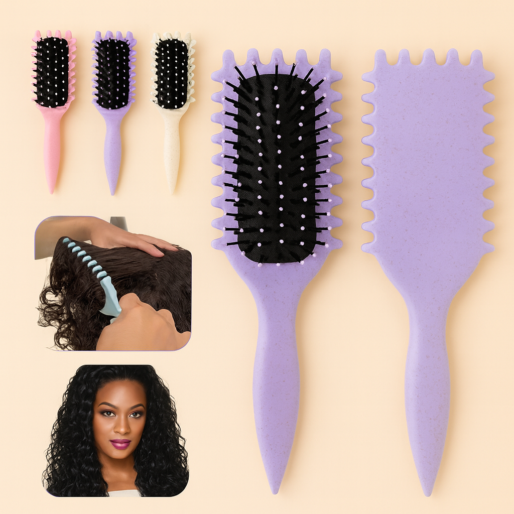 CurlSavvy Styling Brush — Schmerzfrei zu glänzenden, lebendigen Locken, die dich verzaubern