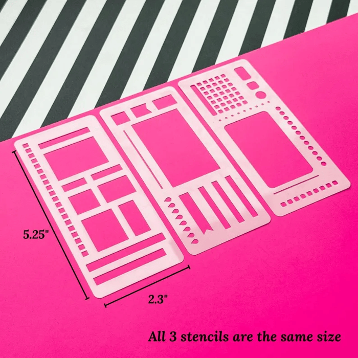 FlexiStencil — Verleihe deinem Bullet Journal meisterhafte Ordnung und kreative Magie auf jedem Blatt!