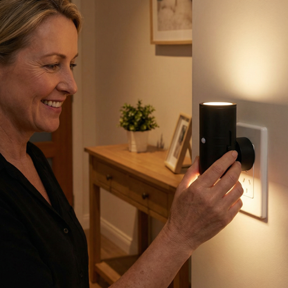 LED Stecker-Nachtlicht — Automatisches Wohlfühllicht, das Dein Zuhause in pure Sicherheit hüllt