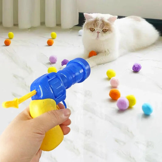 Haustier Spielzeug - Interaktiver Katzenball-Werfer