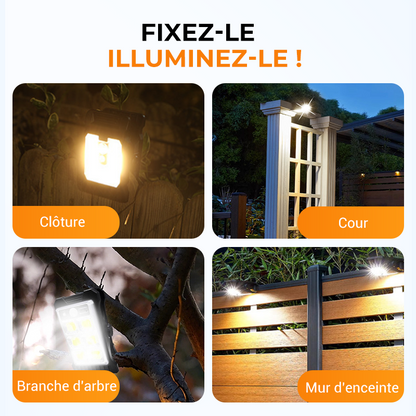 PowerStrahl Solar-Klampen-Boost — Mach dunkle Ecken zur sicheren Wohlfühloase voller Licht und Schutz!