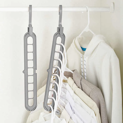 9 in 1-Wunderhaken Turbo™ — Endlich Ordnung, Platz und stressfreie Morgen im Kleiderschrank! (5 Stück)
