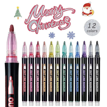 StrahlKraft Metallic Marker Set — Mach Deine Kunst Zum Strahlenden Mittelpunkt Jeder Aufmerksamkeit!