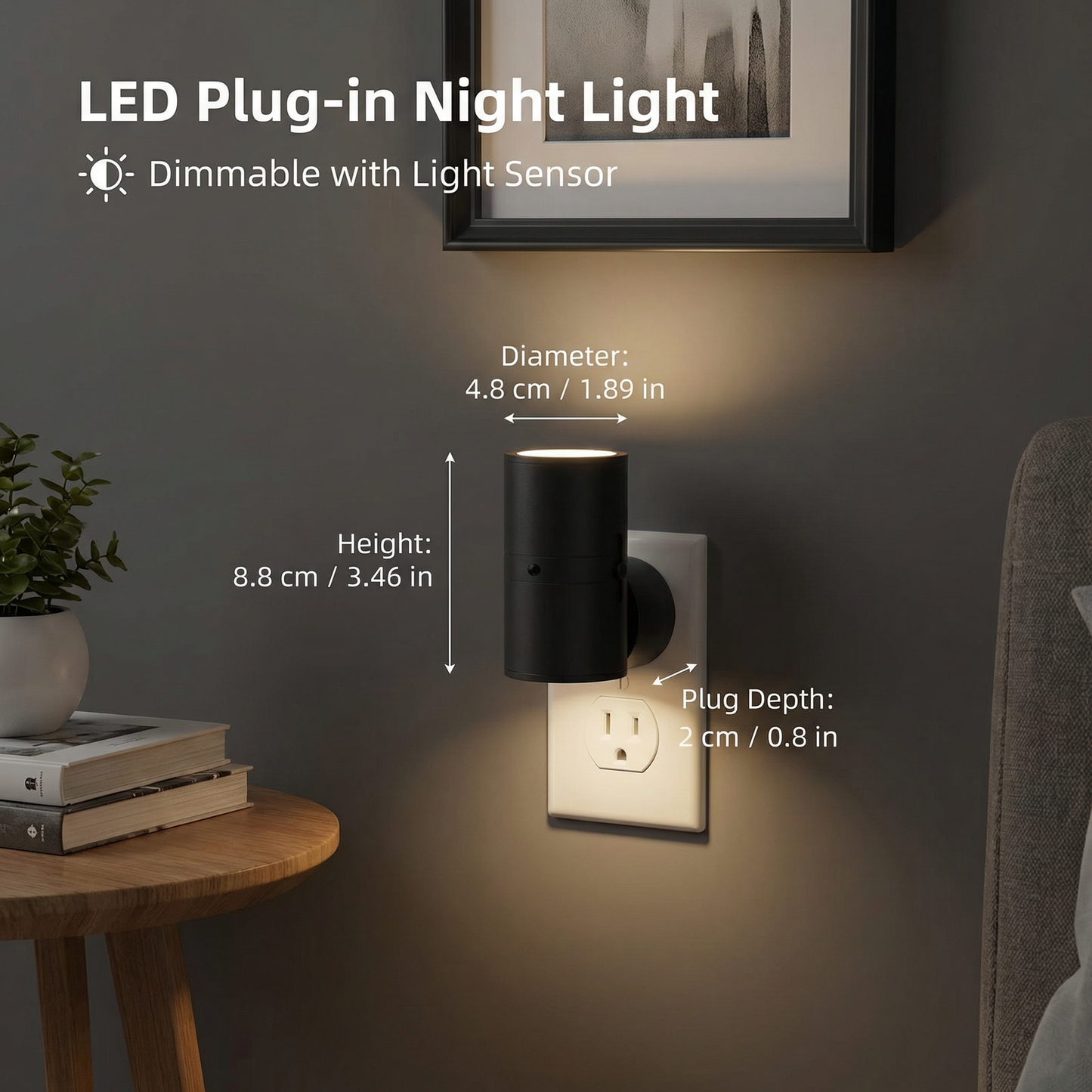 LED Stecker-Nachtlicht — Automatisches Wohlfühllicht, das Dein Zuhause in pure Sicherheit hüllt
