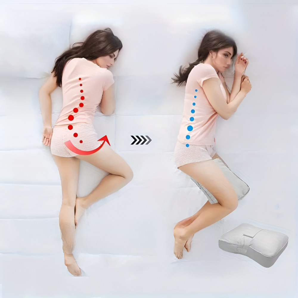FlexKnee Memory Foam Kissen — Schmerzfrei schlafen und morgen voller Energie erwachen