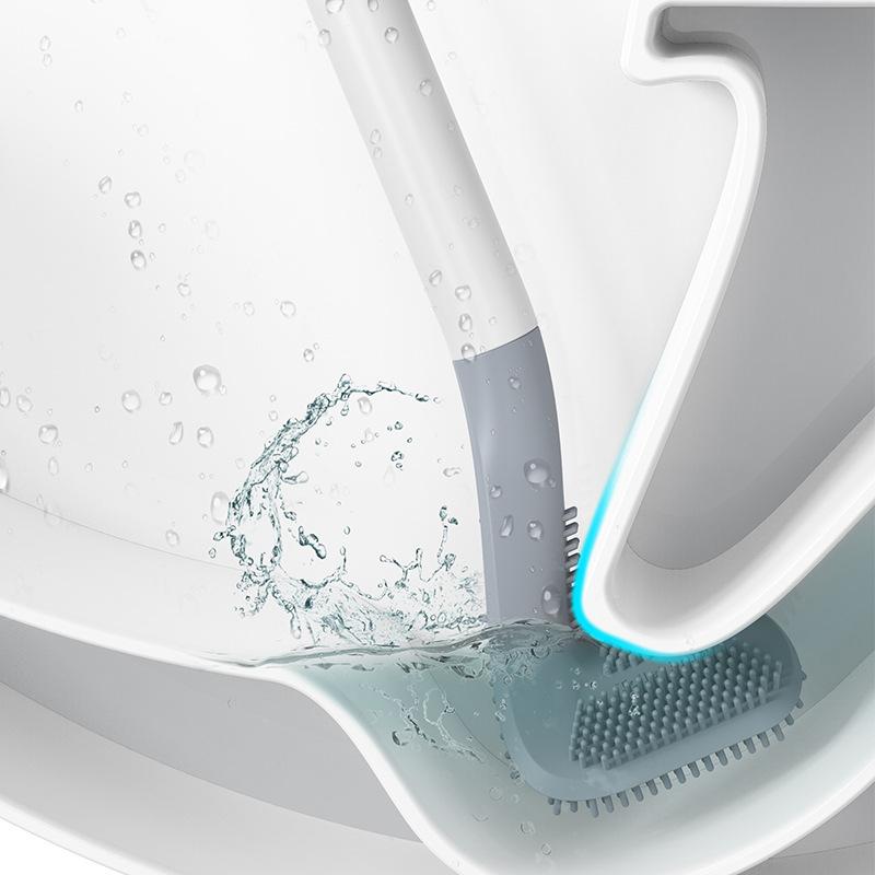 TurboPutz® Silikon-WC-Besen — Mach Schluss mit Dreck und fühl dein Klo endlich richtig frisch und makellos!