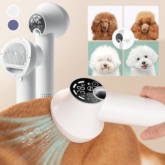 CleanPet - Tragbarer 2-in-1-Haartrockner für Haustiere mit Slick-Bürste
