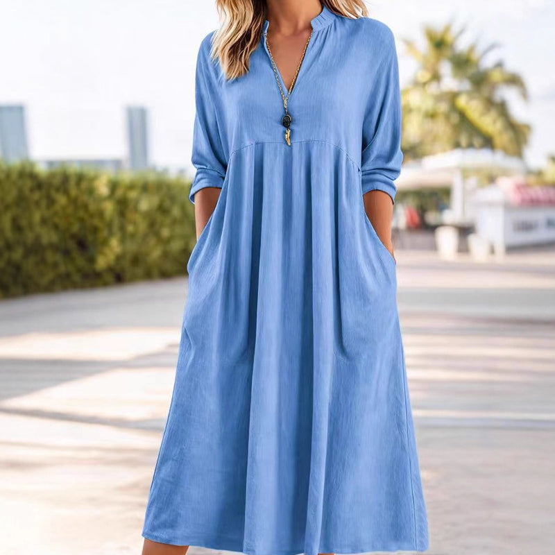 FemmeVibe Midi Dress — Trage Leichtigkeit und Stil, die dich unwiderstehlich strahlen lassen!