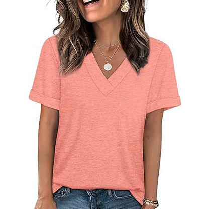 LuxVibe V-Neck Shirt — Fühl dich den ganzen Tag unwiderstehlich frisch und mühelos stylisch