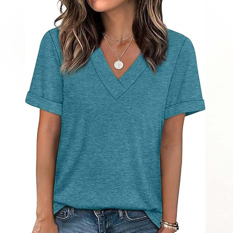 LuxVibe V-Neck Shirt — Fühl dich den ganzen Tag unwiderstehlich frisch und mühelos stylisch
