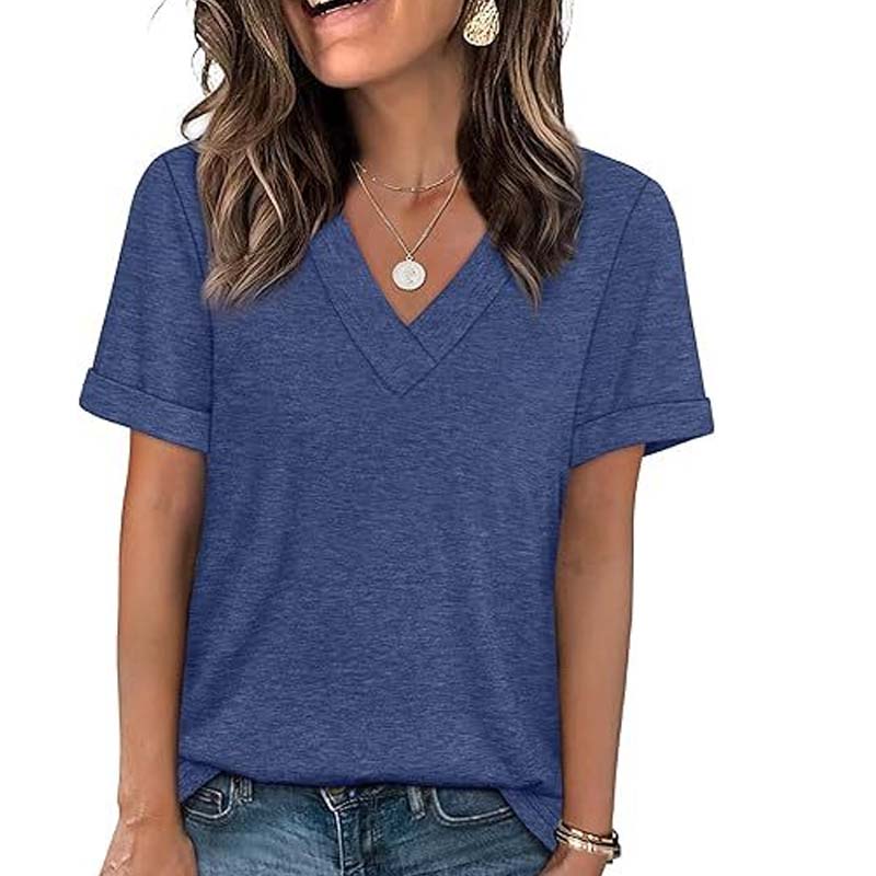 LuxVibe V-Neck Shirt — Fühl dich den ganzen Tag unwiderstehlich frisch und mühelos stylisch