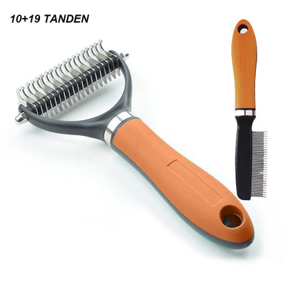 Double-Sided Grooming Brush for Dogs & Cats — Effortless Tangle-Free Shine Your Pet Will Adore