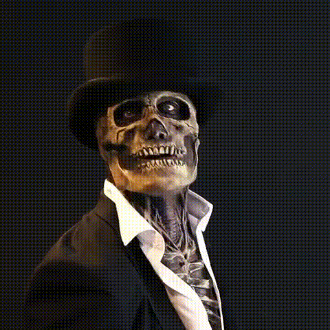 Skelett Maske - Damit hast du das gruseligste Gesicht der Welt!