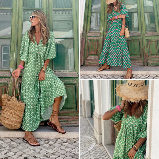 Mila - Grünes Sommerkleid