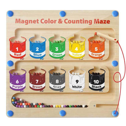 (50% Rabatt) - MagFun™ - Magnetisches Farb- und Zahlenlabyrinth - Unbegrenzter Spaß garantiert!