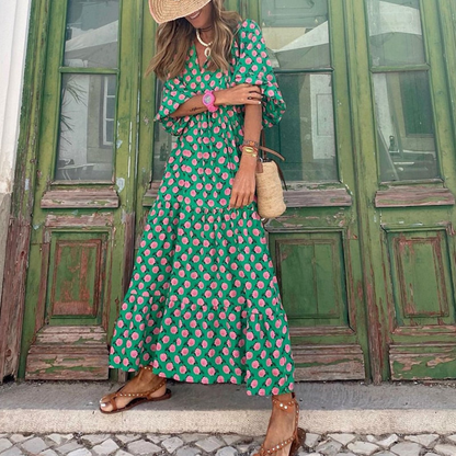 Mila - Grünes Sommerkleid
