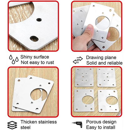 Scharnier Reparaturset - Damit reparierst du jede Tür! (4 Sets)