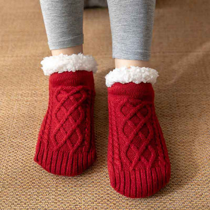 (1Paar + 1Paar Gratis) Anti-Rutsch Wollsocken - Hält deine Füße den ganzen Winter lang warm!