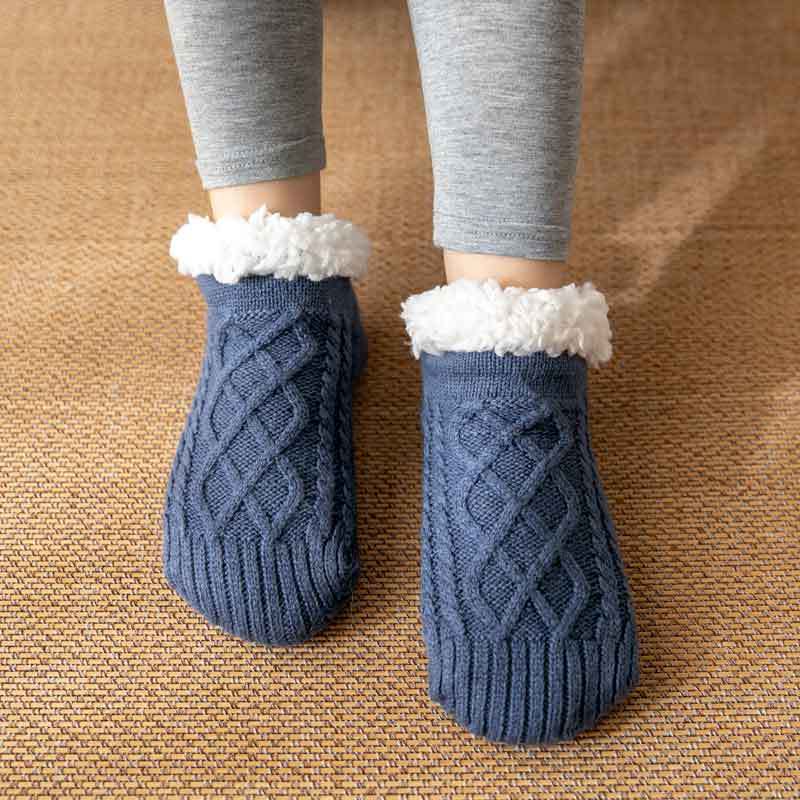 (1Paar + 1Paar Gratis) Anti-Rutsch Wollsocken - Hält deine Füße den ganzen Winter lang warm!