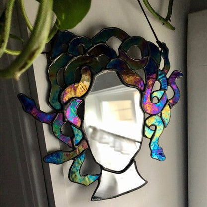 Medusa's Gaze - Bezaubernder Glasmalerei-Sonnenfänger